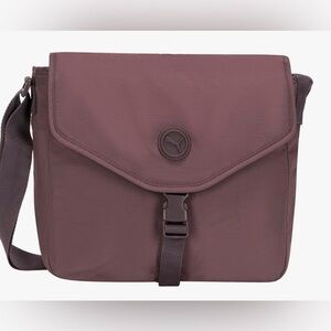 Puma Dark Mauve/Purple Transit Flap-Front Crossbody Bag NWT